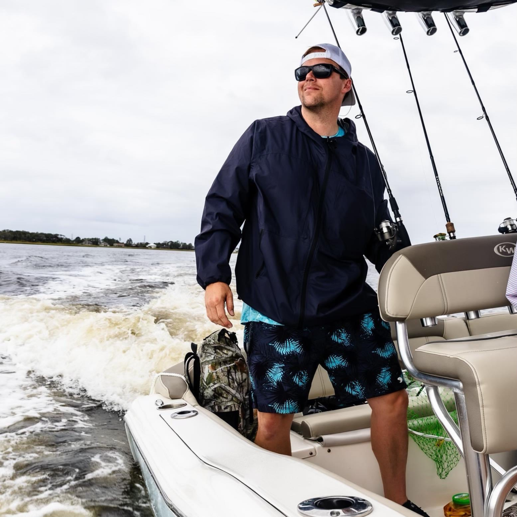 Midnight Palms - Waterproof Swim Shorts With A Waterproof Pocket