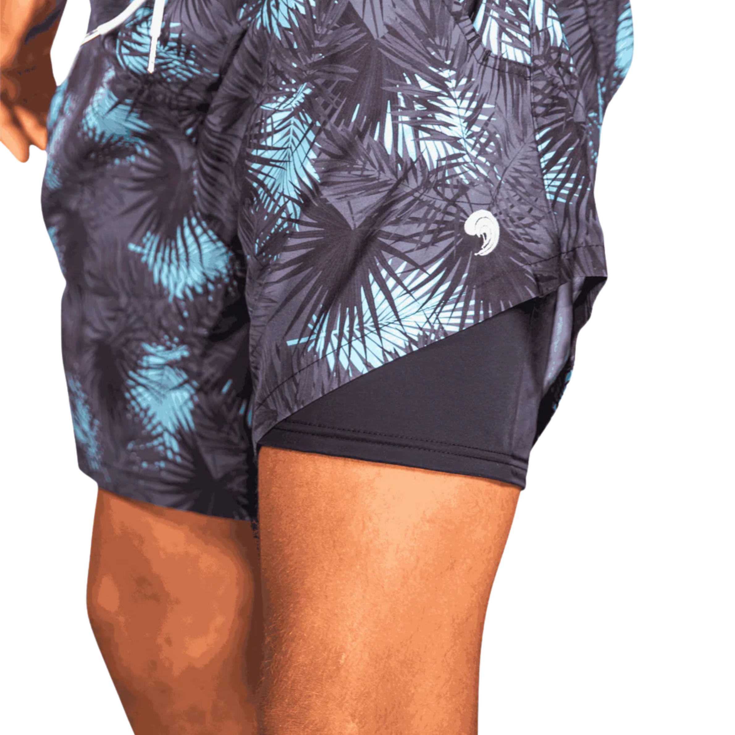 Midnight Palms - Waterproof Swim Shorts With A Waterproof Pocket